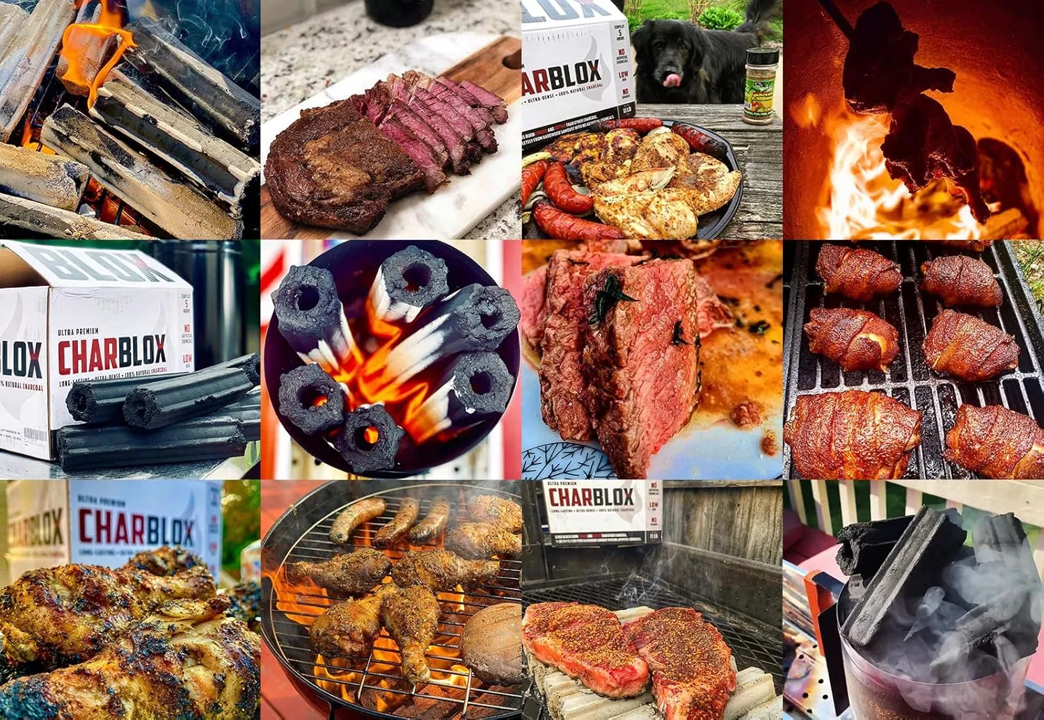 10LB Ultra Premium Grilling Charcoal Logs - 100% Natural, Lasts 5 Hours, Sustainable, for Grilling/BBQ/Smoker/Big Green Egg/Kamado/Ceramic Grill/Weber/Yakitori, Thai/Binchotan Alternative