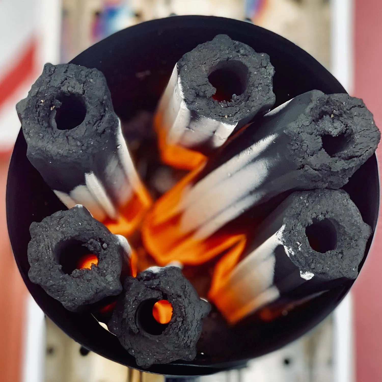 10LB Ultra Premium Grilling Charcoal Logs - 100% Natural, Lasts 5 Hours, Sustainable, for Grilling/BBQ/Smoker/Big Green Egg/Kamado/Ceramic Grill/Weber/Yakitori, Thai/Binchotan Alternative