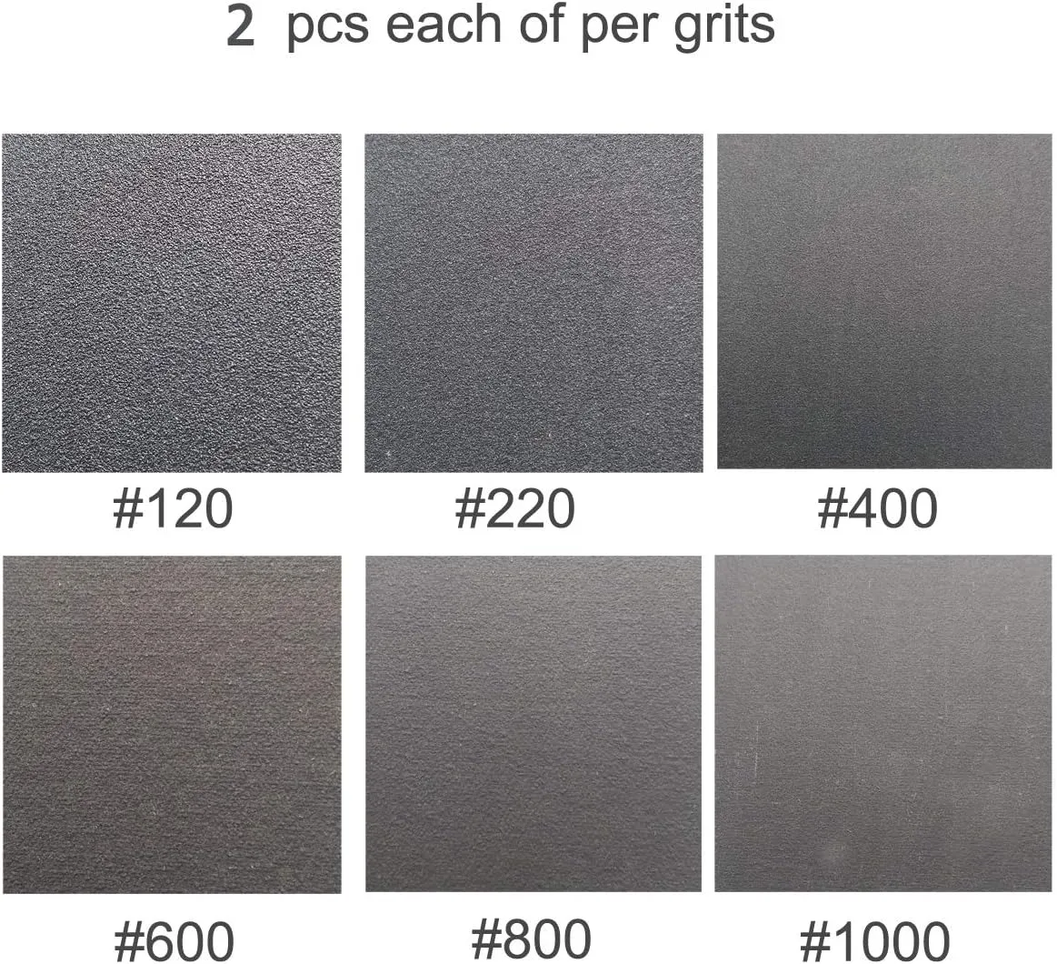 12 Pack 2 x 42 Inch High Performance Silicon Carbide Sanding Belts Set-120 240 400 600 800 1000 Grits - Premium Knife Sharpening Sanding Belts
