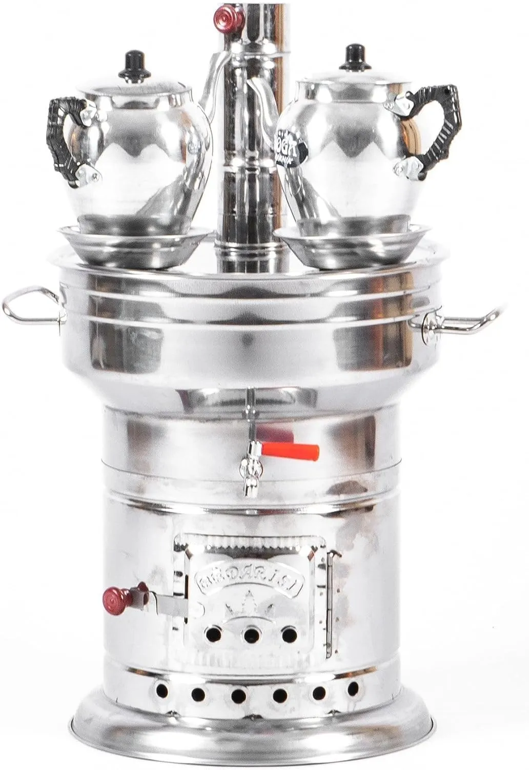 12.7 Quart (12 Liters) Aluminum Teapot Samovar with Charcoal Grill – Durable & Efficient