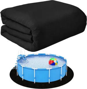 12ft Heavy Duty Round Pool Liner Pad for Above Ground Pool,Pool Ground Mat Under Pool Pad,Pool Bottom Liner Protector to Prevent Puncture and Extend Liner Life