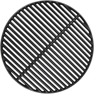 18 3/16" Big Green Egg Grate Large CIF999A Matte Cast Iron Cooking Grid Grates Replacement Parts for Big Green Egg Large, Kamado Charcoal, Vision Grill VGKSS-CC2, B-11N1A1-Y2A