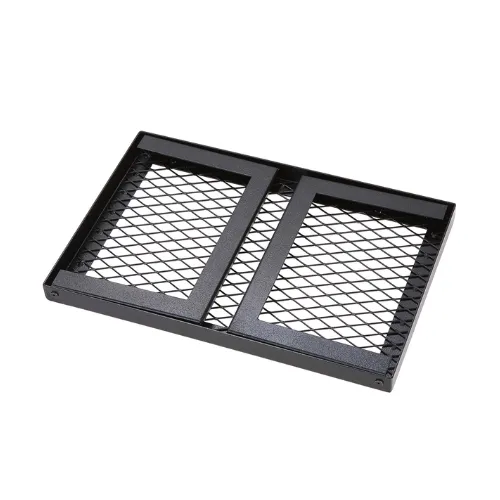 18" Folding Campfire Grill Portable Heavy Duty Steel Mesh Grate