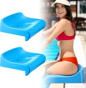 2 Pcs Poolside Chairs for Edge of Pool Portable Outdoor Chair for Poolside Pool Chair with Built in Lip for Camping, Picnic, Swimming, Beach Accessories