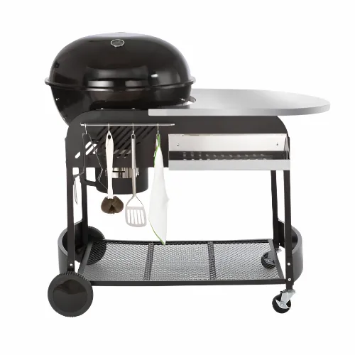 21 inch Kettle Charcoal Grill BBQ Portable with Cart & Thermometer