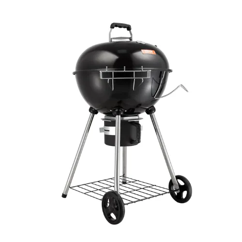 22" Kettle Charcoal Grill Portable w/ Thermometer Wheels and Cover Ash Tray