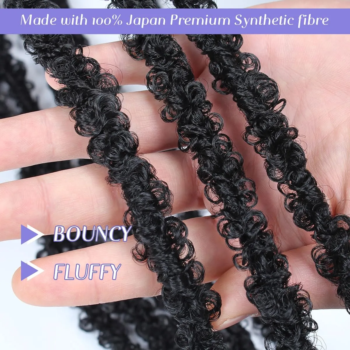 24 inch 6 Packs Distressed Butterfly Locs Crochet Hair, Soft Big Butterfly Distressed Locs Crochet Hair Synthetic Fluffy Soft Locs Crochet Braids Hair Extensions (Bug#)