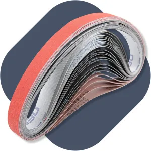 24 Pack 1 x 30 Inch High Performance Ceramics and Silicon Carbide Sanding Belts - 4 Pcs Each of 120 240 400 600 800 and 1000 Grits Premium Knife Sharpening Sanding Belts
