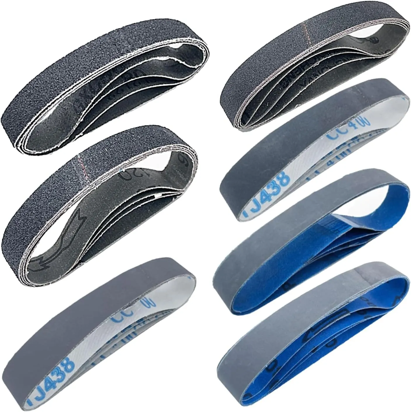 28 Pack 1 x 18 Inch Silicon Carbide Sanding Belts,Knife Sharpening Sander Belt Kits Fits Ken Onion Blade Grinder Attachment,4 PCS Each of 80,120, 240, 400, 600,800,1000 Grits Work Sharp Belts