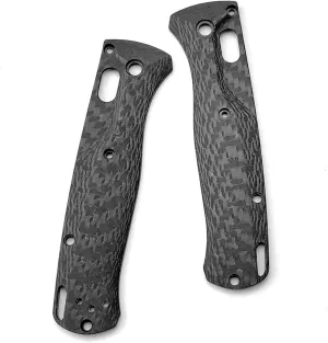 2PCS Custom Knife Handle Full 3K Carbon Fiber Fit for Benchmade Bugout 535 Folding Knife Scales Repair Parts DIY Patch