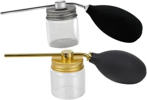2Pcs Powder Dispenser Spray Bottle Professional Hairdressing Sprayer with Precision Nozzle for Even Distribution for Salon and Home Use