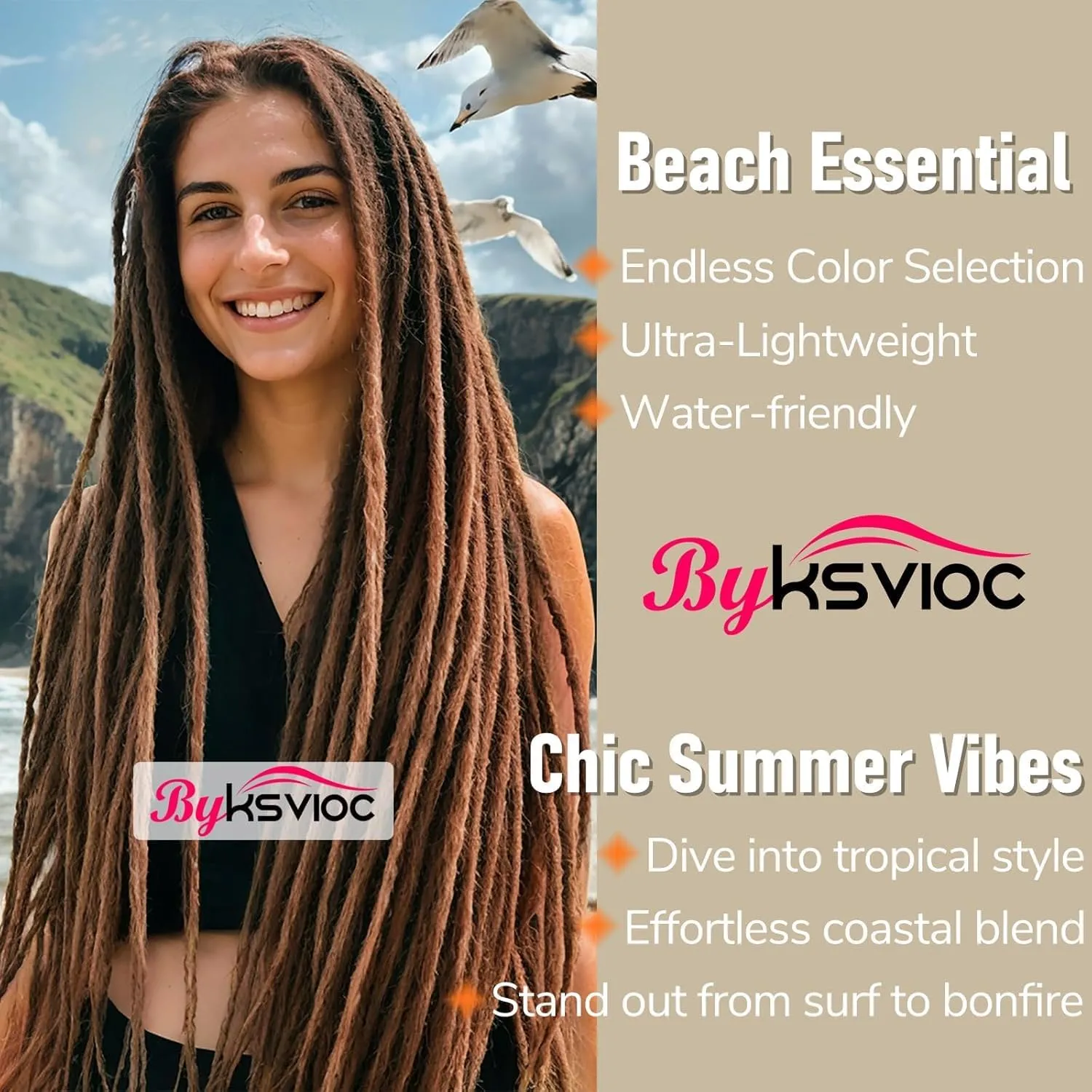 30 Inch 20 Strands Dreadlocks Extensions Dreads Locs Crochet Hair for Women Handmade Soft locs crochet hair braids Synthetic thin 0.6cm Hippie Double Ended Dreadlocks (30,1b/30)