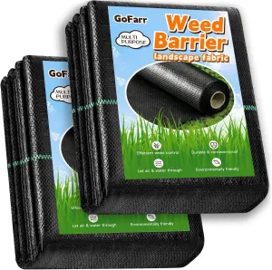 4FT x 100FT Weed Barrier Landscape Fabric, 3.2Oz Durable & Heavy Duty Weed Block Gardening Mat, Easy Setup Garden Weed Fabric, Landscape Fabric for Outdoors (3FT×100FT)