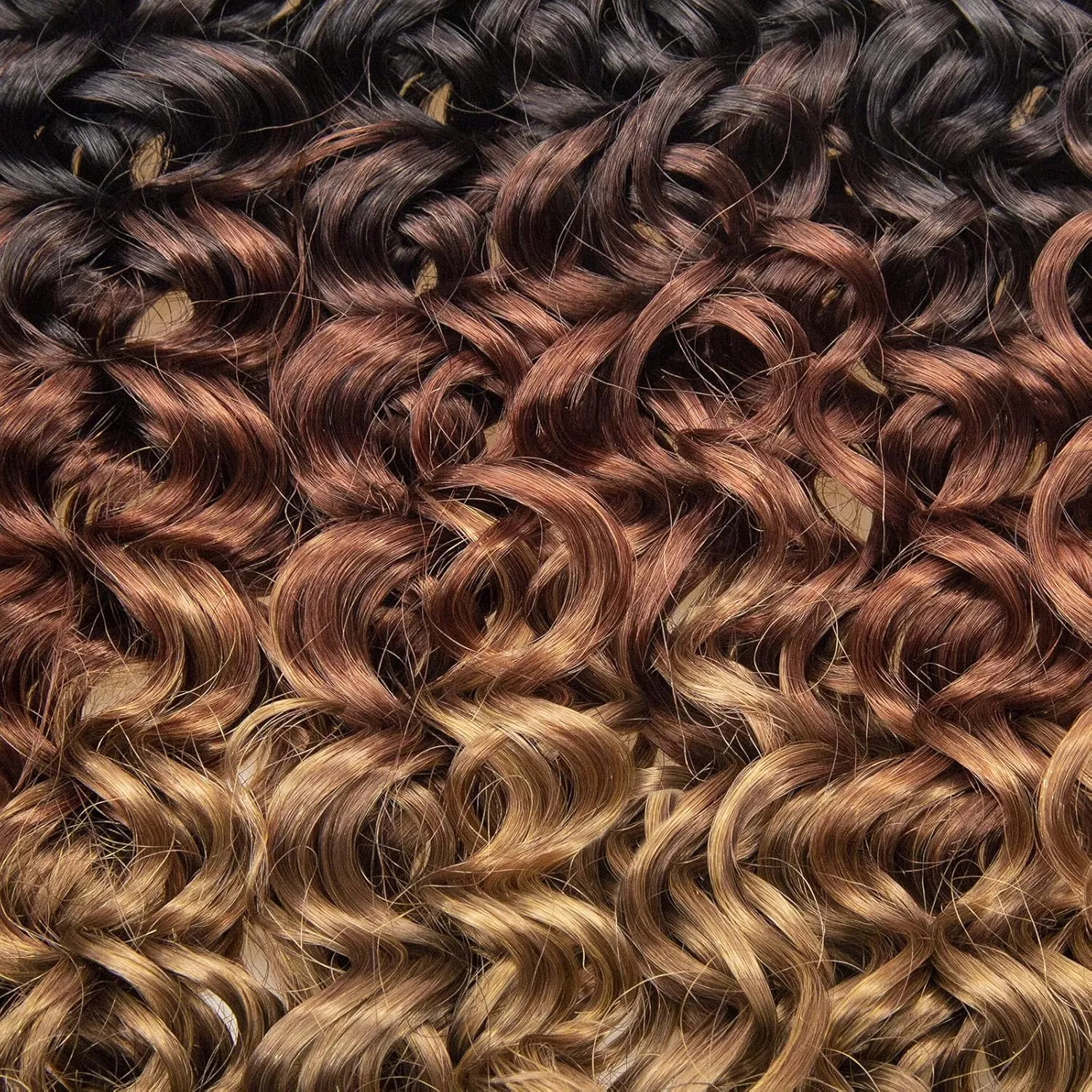 8 Packs Curly Crochet Hair GoGo Curl Crochet hair for Women Deep Wave Braiding hair,Synthetic Bohemian Crochet Braid Water Wave Crochet hair Extensions(1B/30/27, 14inch)