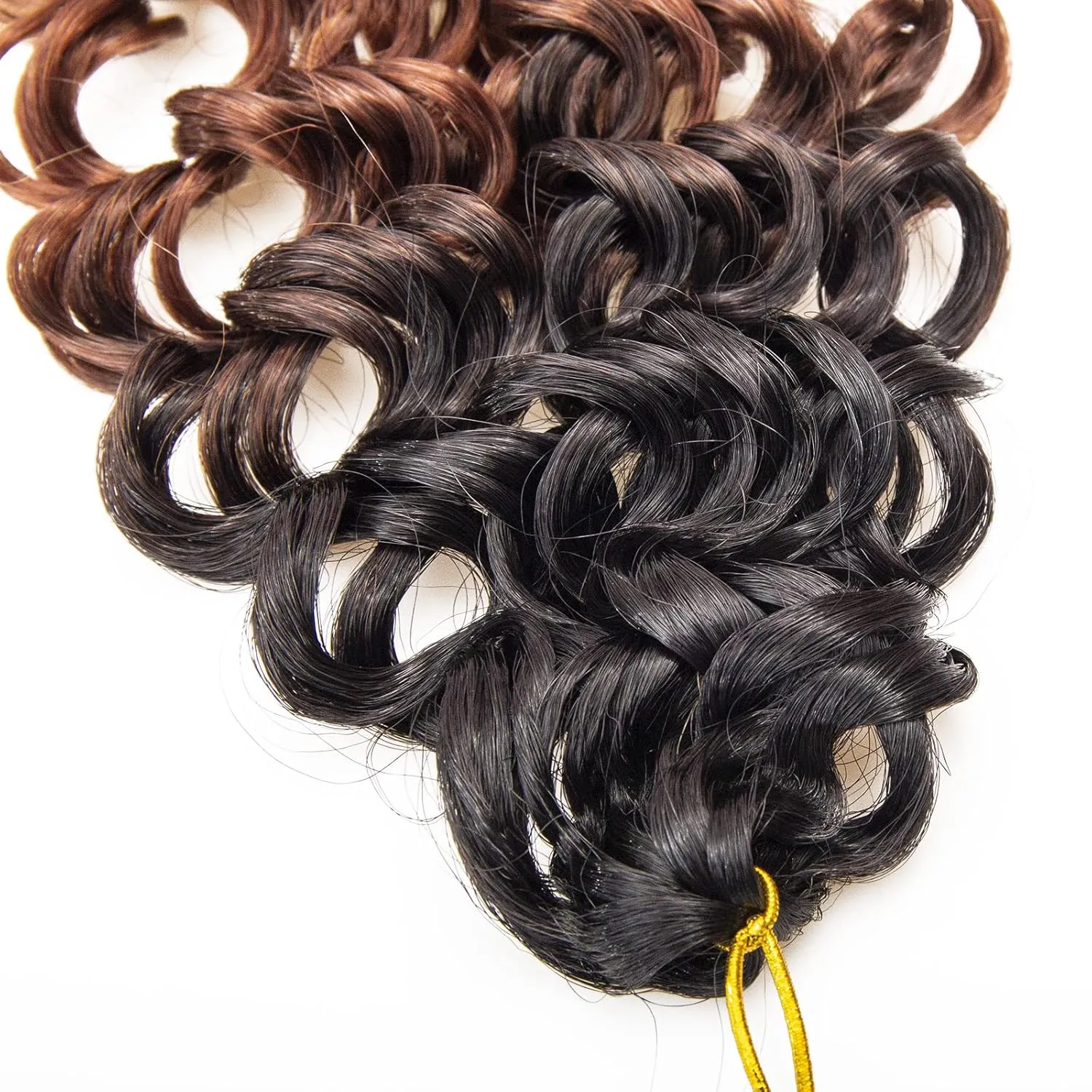 8 Packs Curly Crochet Hair GoGo Curl Crochet hair for Women Deep Wave Braiding hair,Synthetic Bohemian Crochet Braid Water Wave Crochet hair Extensions(1B/30/27, 14inch)