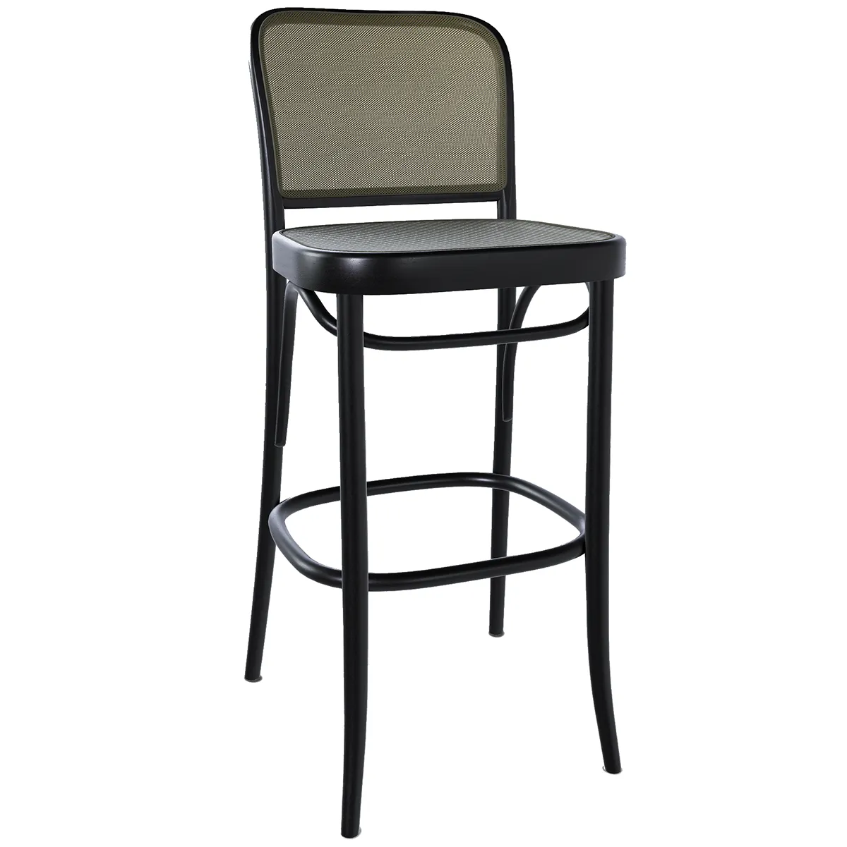 811 Mesh/Cane Barstool
