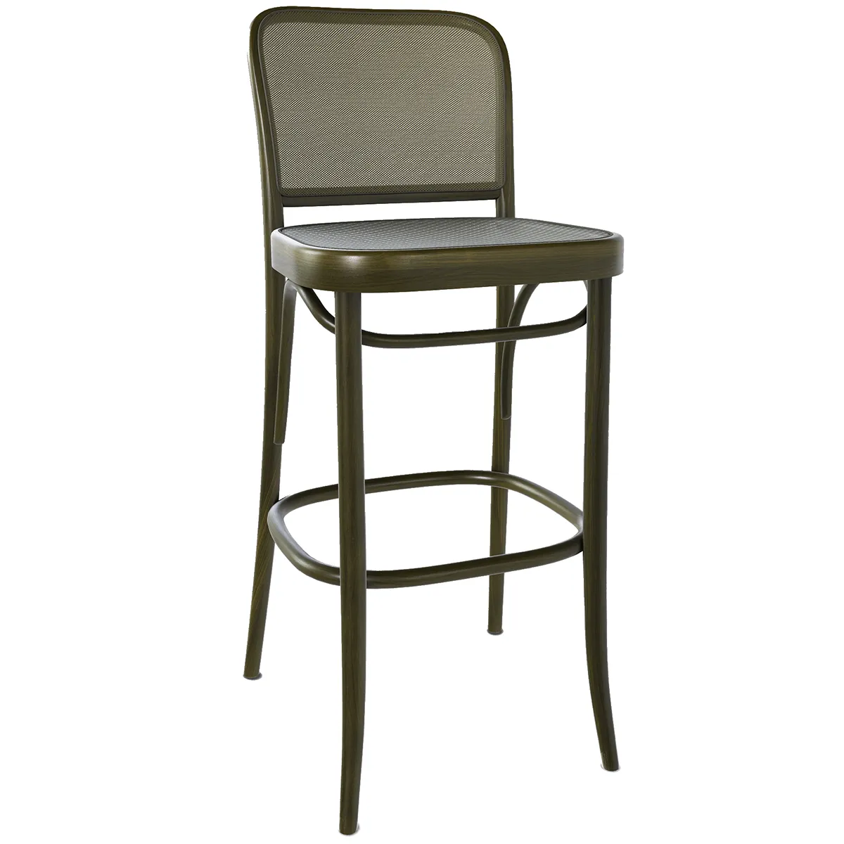 811 Mesh/Cane Barstool