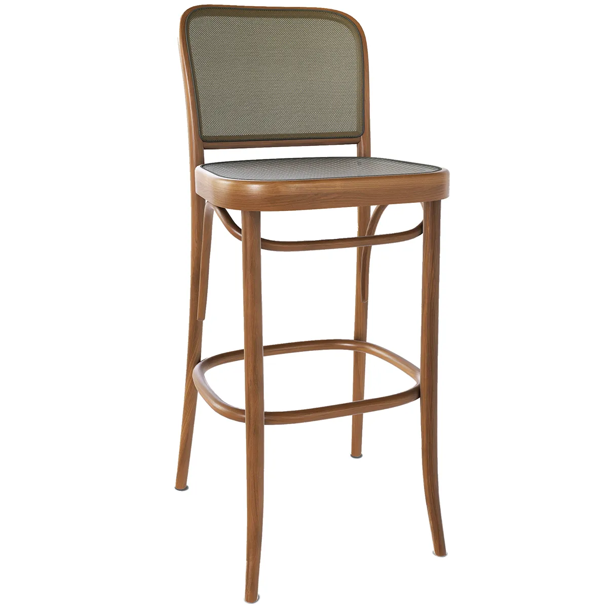 811 Mesh/Cane Barstool