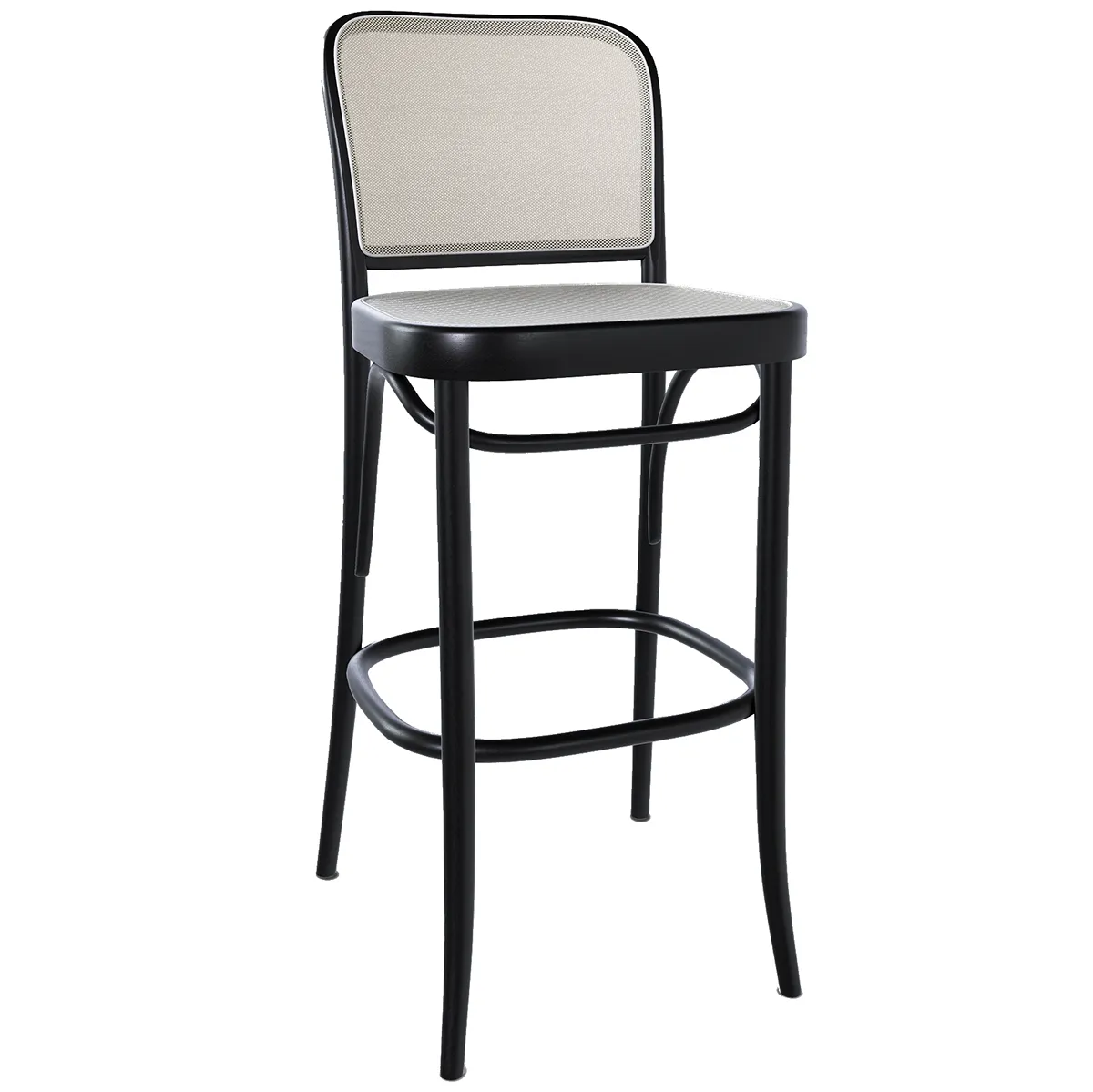 811 Mesh/Cane Barstool