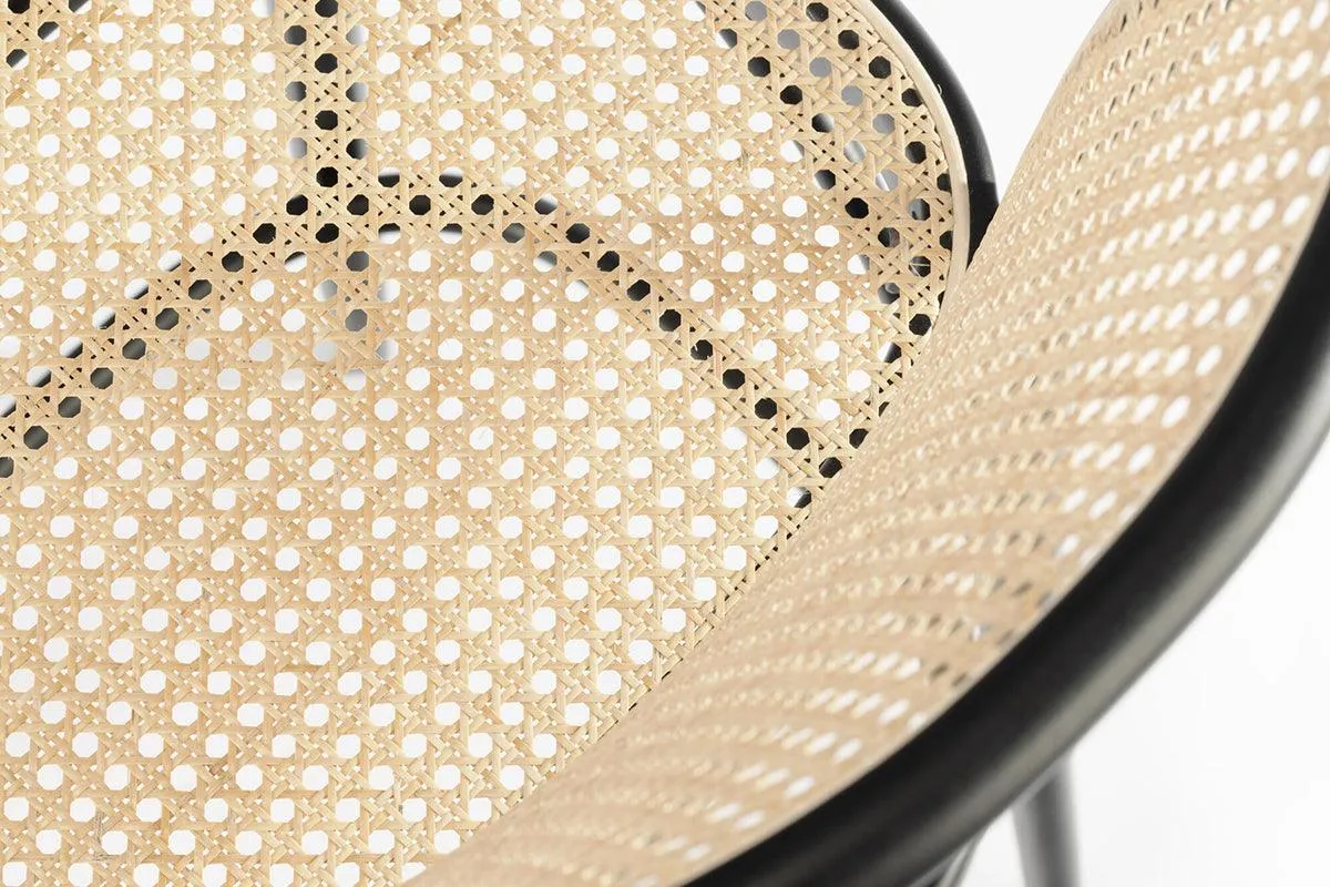 811 Mesh/Cane Barstool