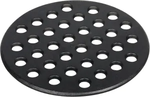 9 Inches BBQ High Heat Cast Iron Charcoal Fire Grate Fits for Large Kamado Grill Green Egg fire Grate and kamado Joe Grill Parts Charcoal Grate Replacement Accessories-9'' LFGC