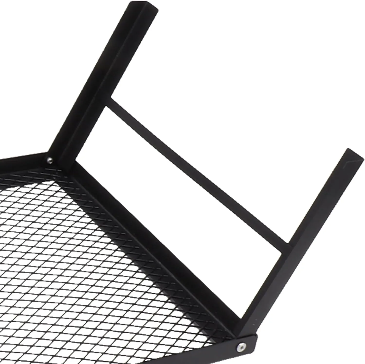 Acouto Lightweight Folding Grill with HighTemperature Paint for Outdoor Cooking, Even Heating, and Stable Support (Folding Campfire Grill with Fork)