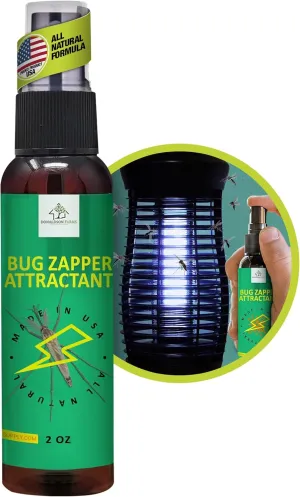 All-Natural Bug Zapper Attractant Spray - Mosquito and Insect Lure - Octenol Substitute for Bug Trapping, 2oz