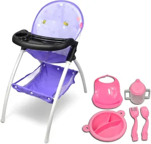 Anivia Baby Doll High Chair, Toy High Chair for Baby Doll (DH010A Purple)