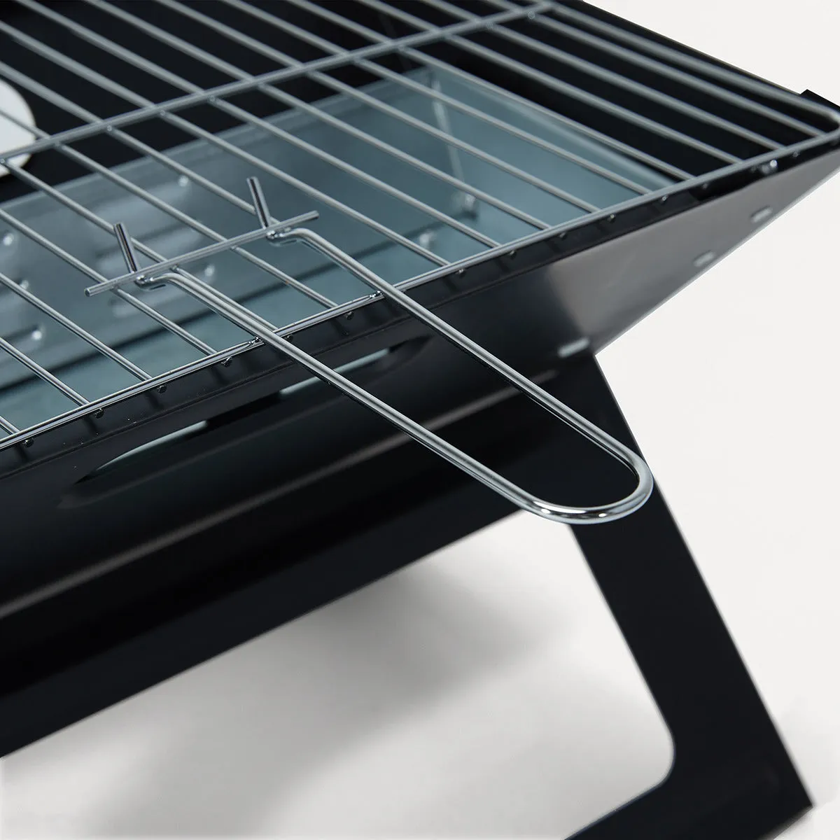 Anko 45cm Portable BBQ Charcoal Grill - Black
