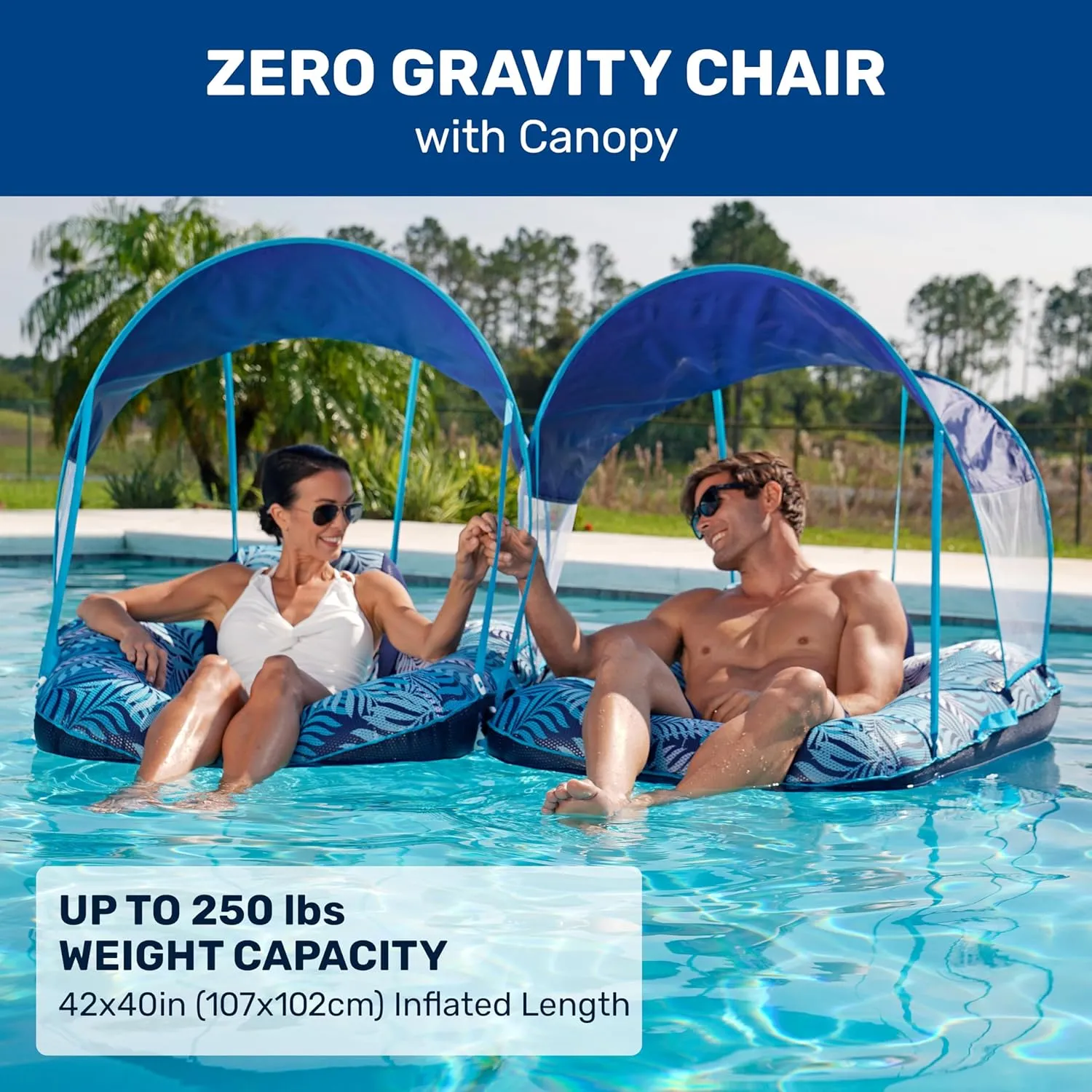 Aqua Pool Chair Float for Adults – Zero Gravity Pool Floats – Multiple Colors/Shapes/Styles – for Adults and Kids Floating
