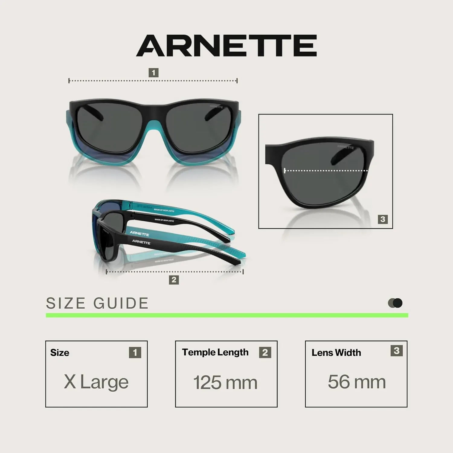 ARNETTE E.Z. AN4351 Round Sunglasses for Men   BUNDLE WIth Designer iWear Complimentary Eyewear Kit