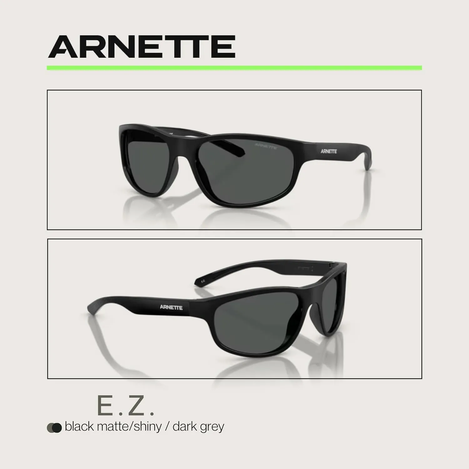 ARNETTE E.Z. AN4351 Round Sunglasses for Men   BUNDLE WIth Designer iWear Complimentary Eyewear Kit
