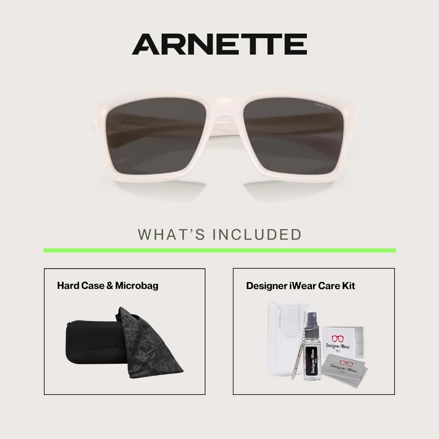 ARNETTE Plot Twist AN4346 Square Sunglasses for Men   BUNDLE WIth Designer iWear Complimentary Eyewear Kit