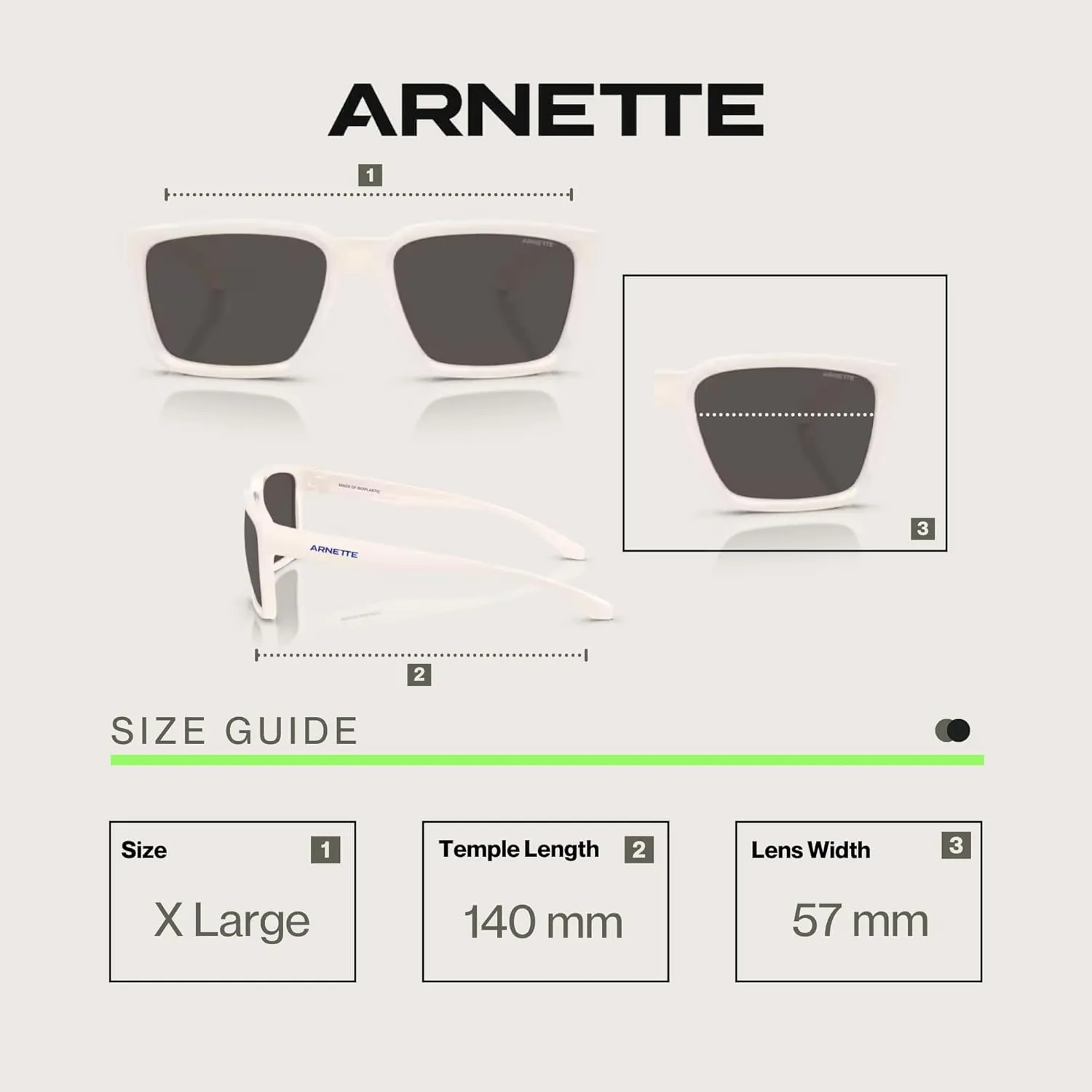 ARNETTE Plot Twist AN4346 Square Sunglasses for Men   BUNDLE WIth Designer iWear Complimentary Eyewear Kit