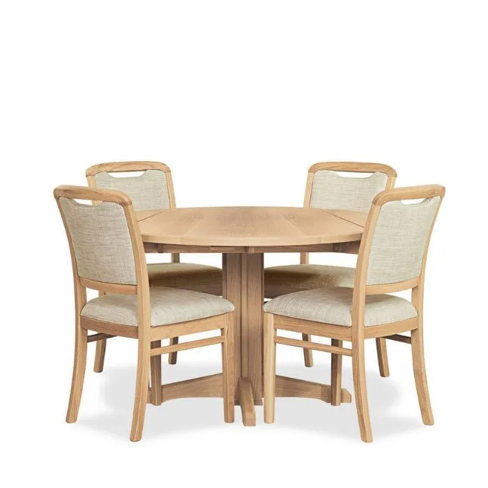 Avondale & Melody Dining Suite Oak - 1200w (4 pce)