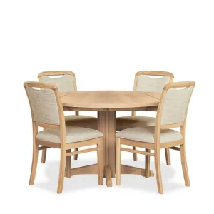 Avondale & Melody Dining Suite Oak - 1200w (4 pce)