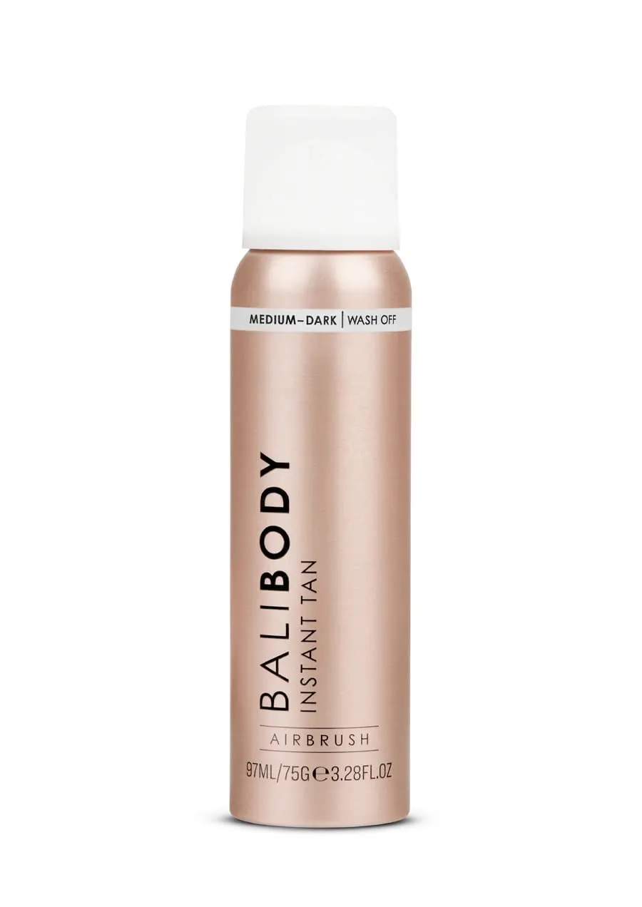 Bali Body Instant Tan Medium-Dark - Instant Tan & Sunless Tanning Solution - Self Tanner for Dark & Airbrushed Glow, Vitamin E, Vegan & Cruelty-Free, Glow Body Self Tanners (97 ml/3.28 fl oz)