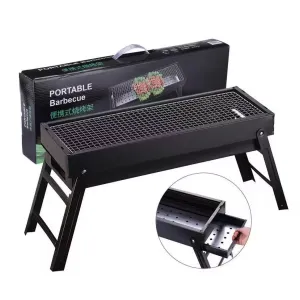 Barbecue Outdoor Charcoal Grill Portable Barbecue Grill Outdoor Camping Patio Large Iron Charcoal Grill for Backyard Portable BBQ with Drawable Charcoal Drawer