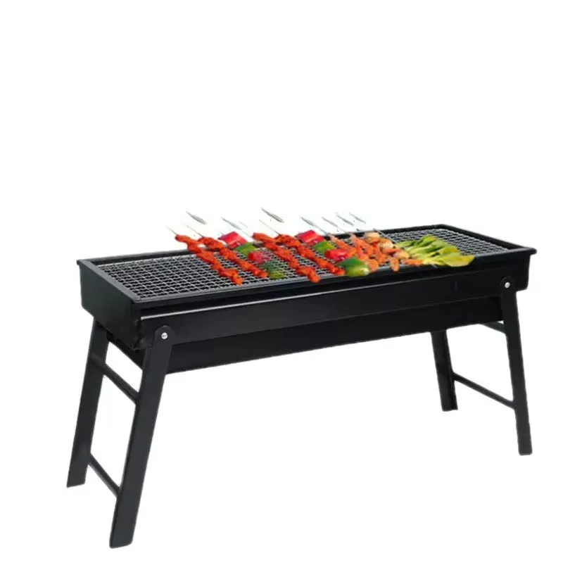 Barbecue Outdoor Charcoal Grill Portable Barbecue Grill Outdoor Camping Patio Large Iron Charcoal Grill for Backyard Portable BBQ with Drawable Charcoal Drawer