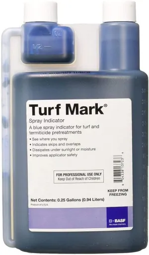 BASF Turf Mark Blue Spray Marking & Pattern Indicator Dye for Weed, Fertilizer & Herbicide Application on Grass and Lawns, Non-Permanent 32 oz