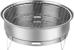 Bbq Grill Stainless Steel BBQ Charcoal Grill Desktop Disposable Barbecue Grill For Outdoor