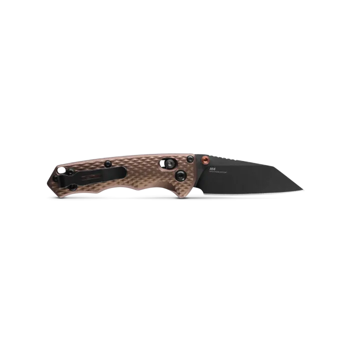 Benchmade 290BK-1 Full Immunity Black CPM-M4 Dark Earth Handle 2.49'' Plain Edge Pocket Knife with Benchmade Blue Lube Lubricant for knives 37ml 1.25fl oz (Made in USA)