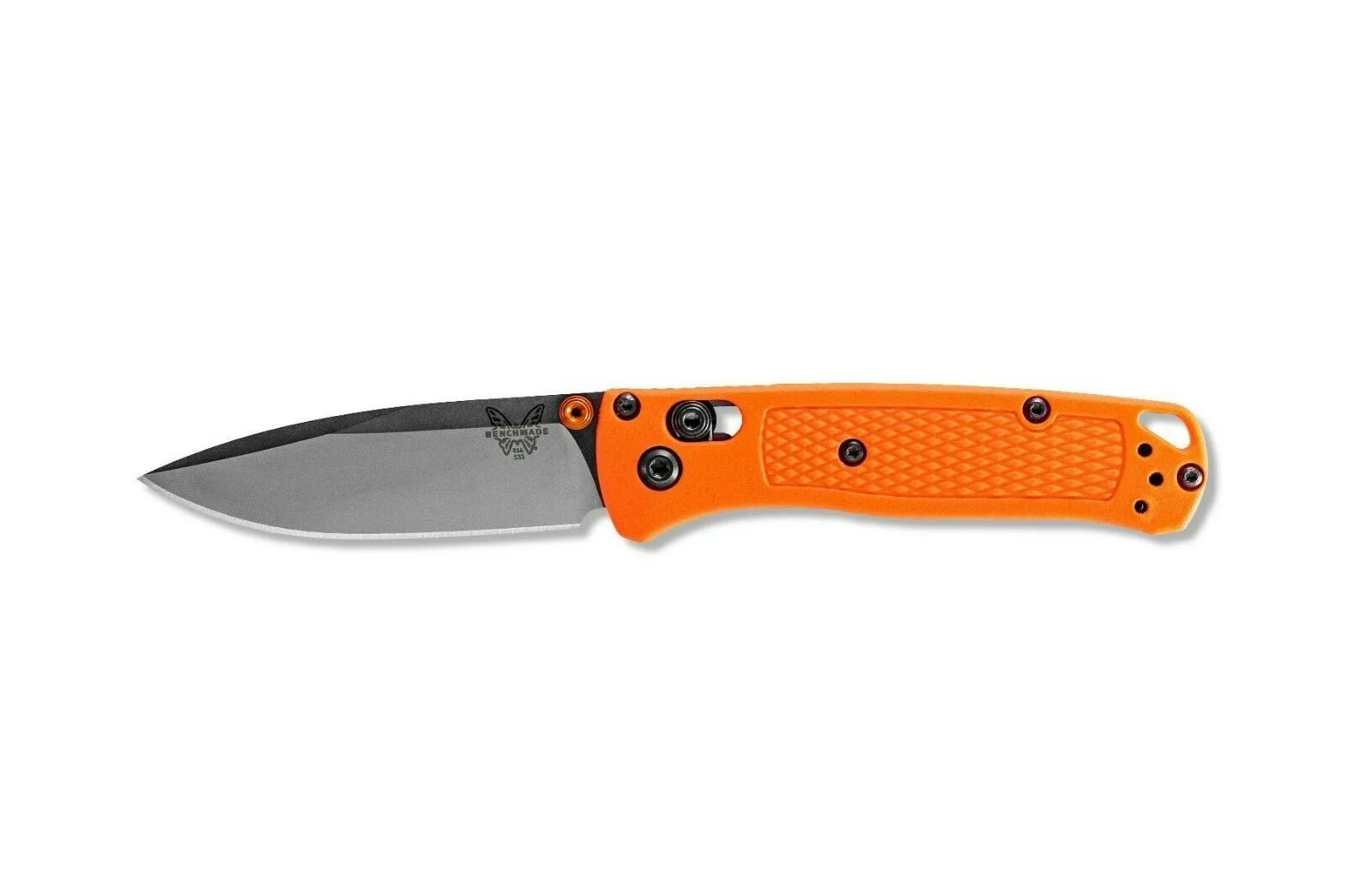 Benchmade Mini Bugout 533 Orange Drop Point 2.82" Folding Pocket Knife
