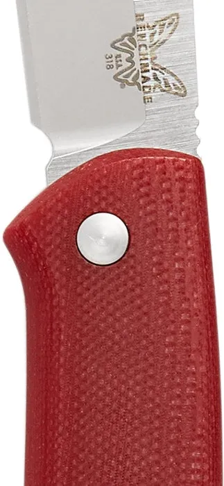 Benchmade Proper 318-1 Clip-Point Blade Red Knife