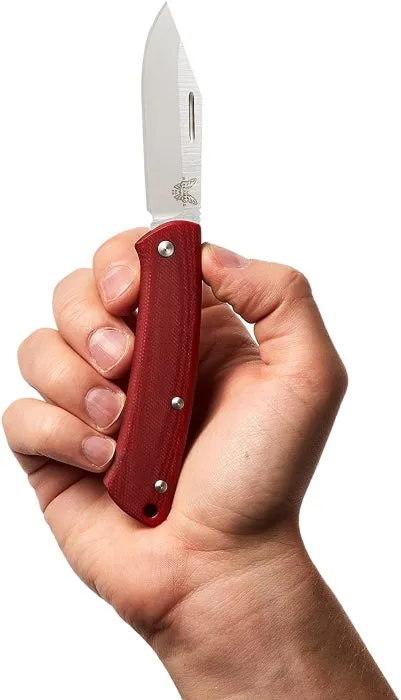 Benchmade Proper 318-1 Clip-Point Blade Red Knife