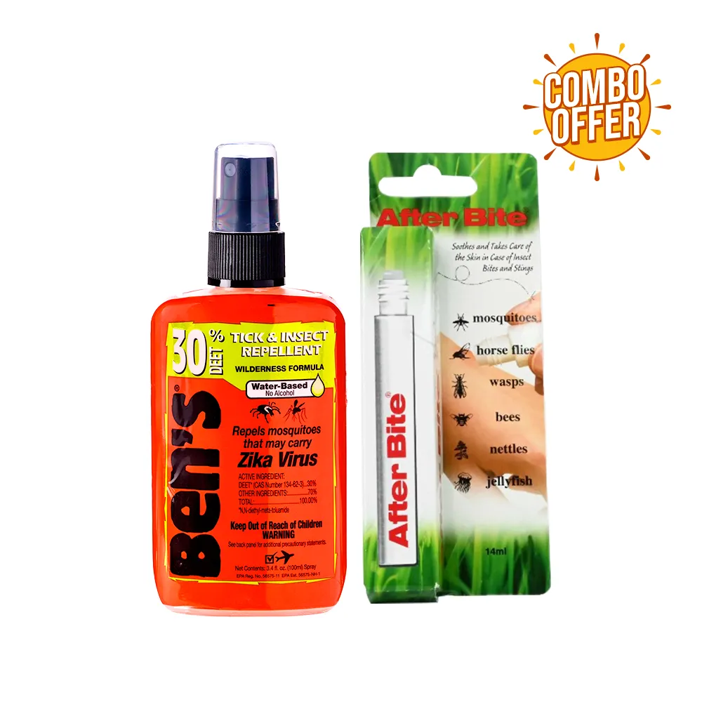 Bens Tick & Insect Repellent Deet 100 Spray 37ml   After Bite