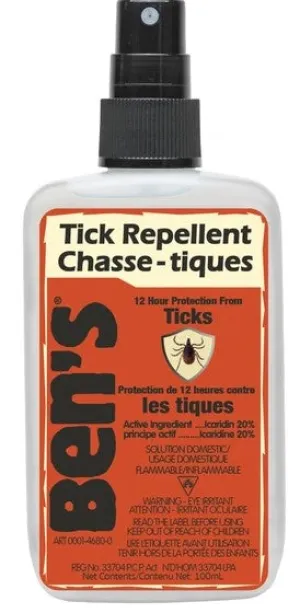 Ben's Tick Repellent Spray Pump 100mL