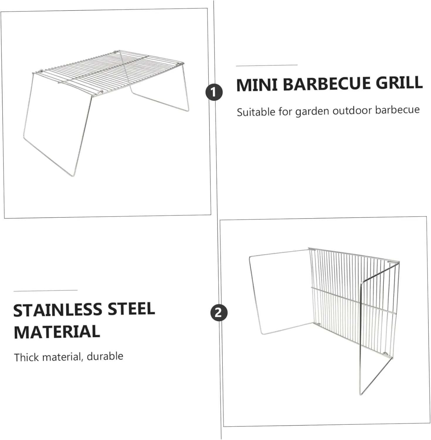 BESPORTBLE 1pc Portable Stainless Steel Camping Pot Bracket Mini Barbecue Grill Stand for Outdoor Cooking Lightweight and Sturdy Design for Picnics and Camping