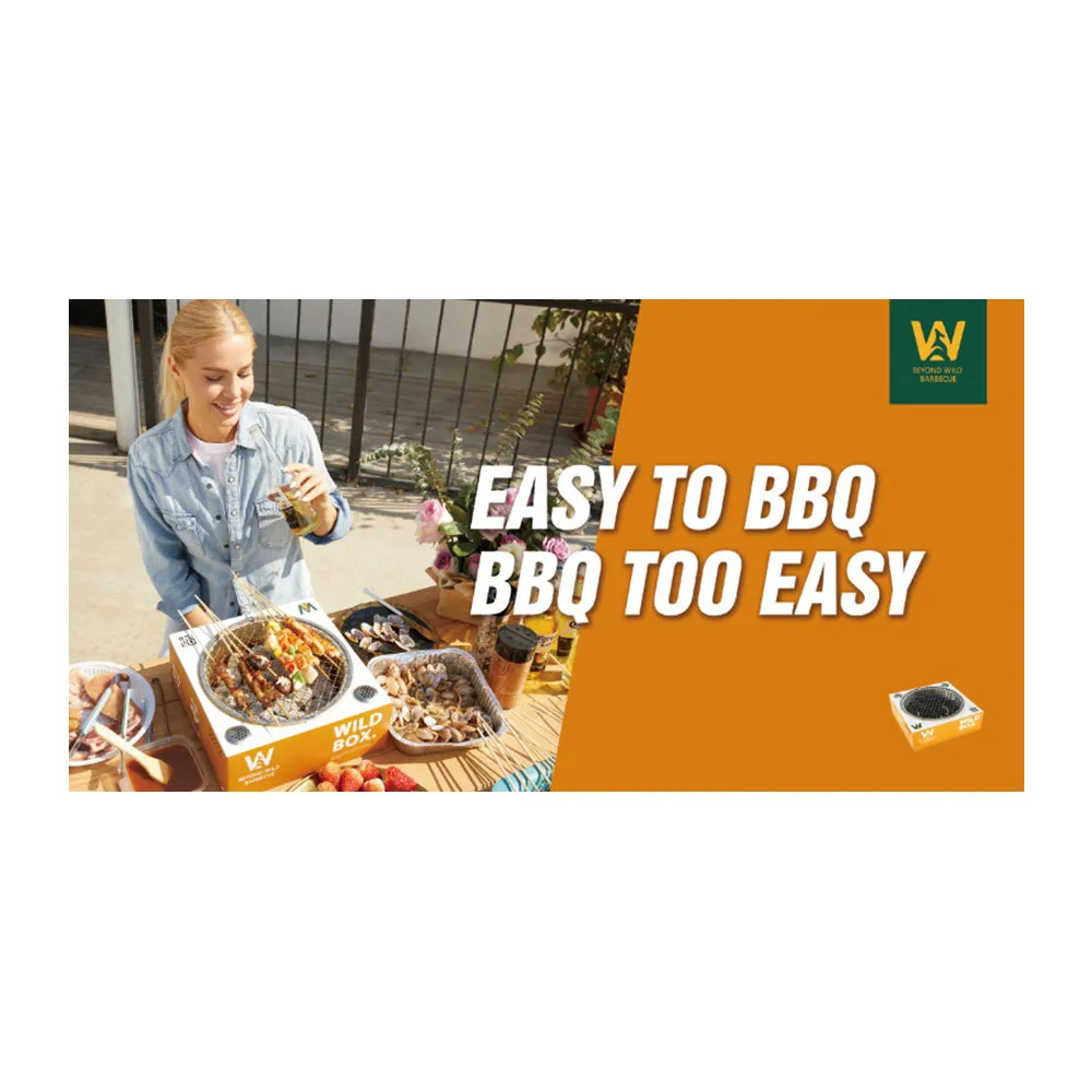 Beyond Wild Disposable Square BBQ Grill - Korean Style