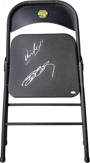 Bill Goldberg Autographed Wrestling Folding Chair JSA Authentic Autograph WCW Wrestler Signed Sports Memorabilia